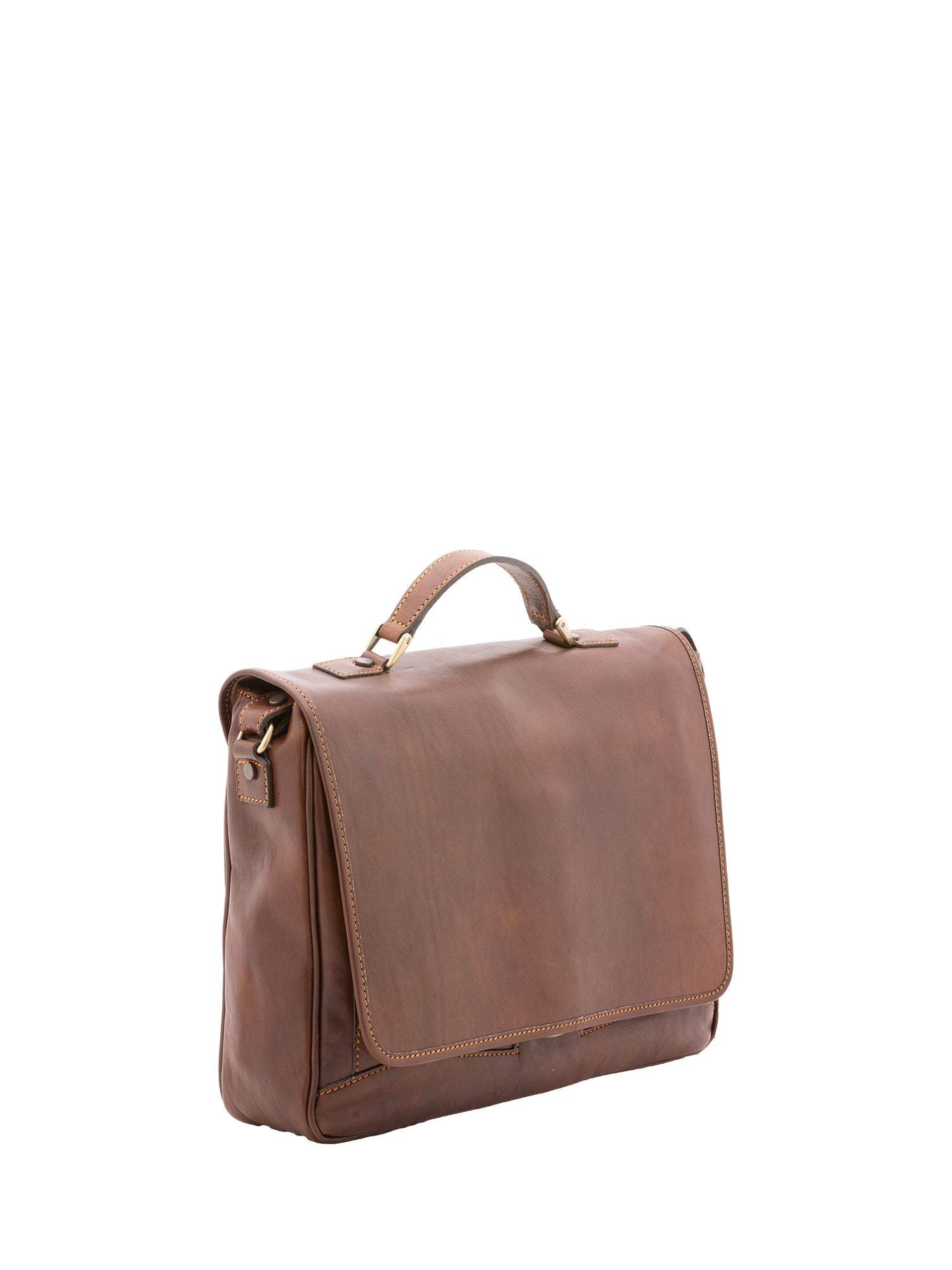 Borsa a mano unisex In Vera pelle Made in Italy 40x30x9 cm