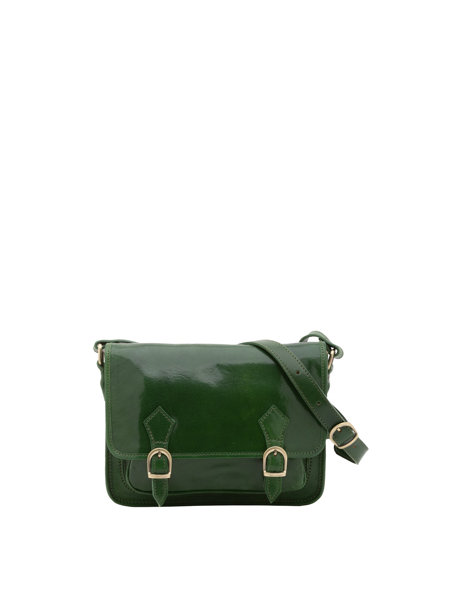 Borsa a tracolla da donna In Vera pelle Made in Italy 27,5x22x12 cm