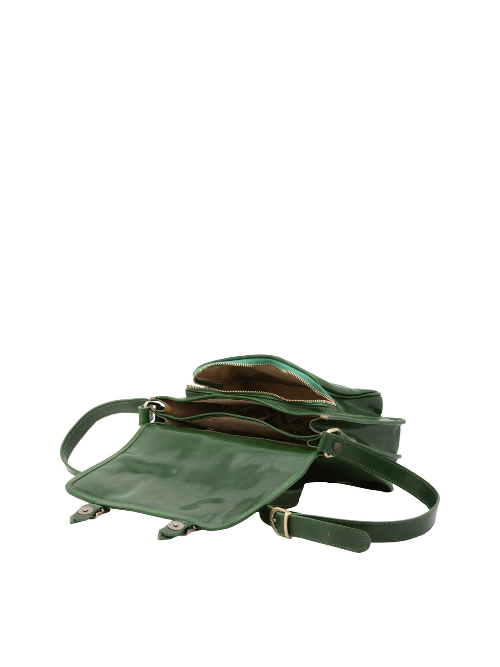 Borsa a tracolla da donna In Vera pelle Made in Italy 27,5x22x12 cm