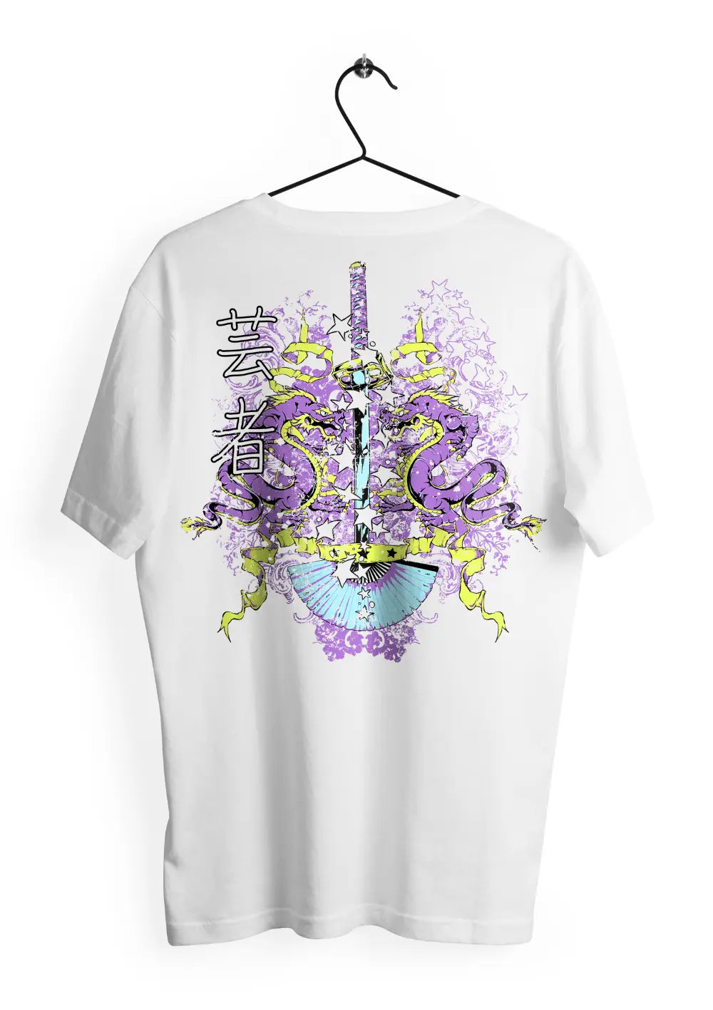 T-Shirt Maglietta Katana Dragoni Japan Urban Style-1