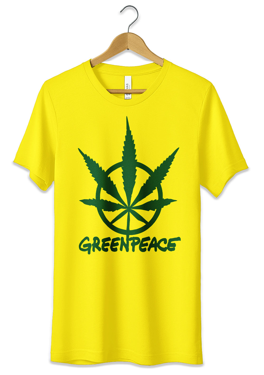 T-Shirt Greenpeace Ganja Style 100% Cotone Unisex-0